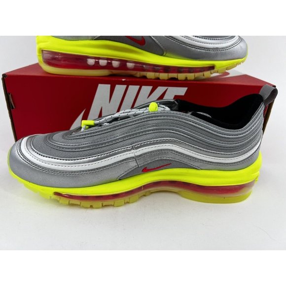 Nike Air Max 97 Silver Volt GS Youth Sneakers Shoes 4Y-7Y Green NO SHOE BOX - Picture 6 of 11